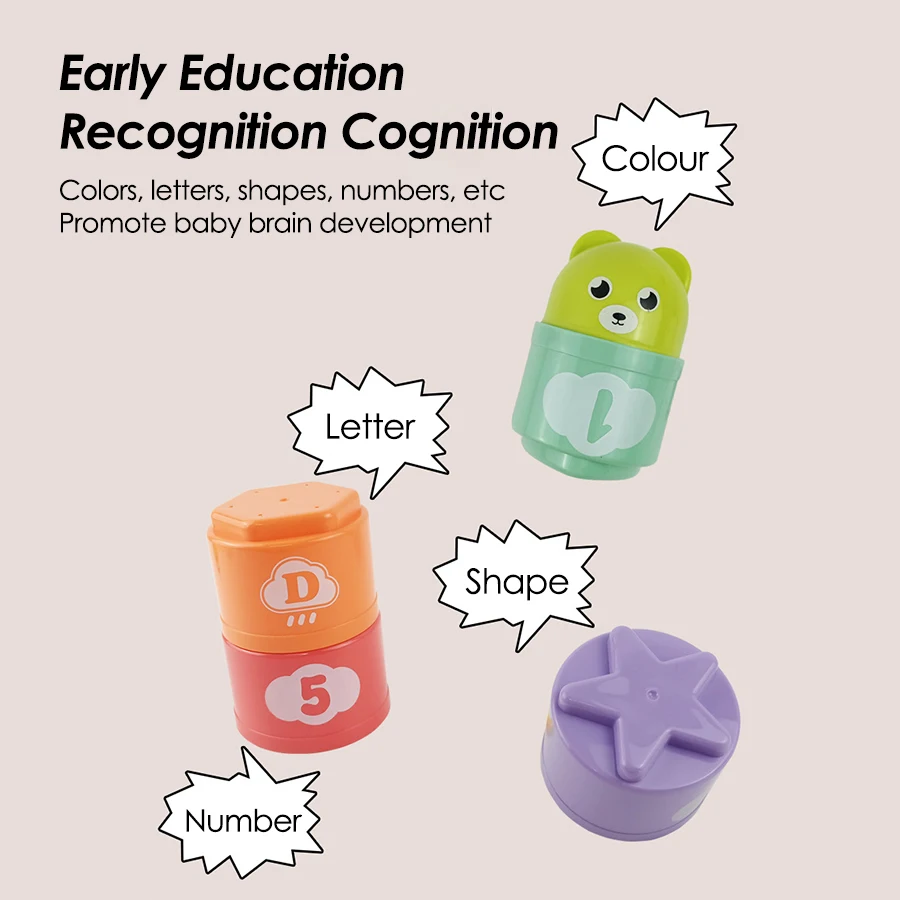 Kid Brain Response Battle Fold Cup Hand Speed Competition Fold Cup Child Stack Game Early Education Puzzle Train Board Games Toy 4