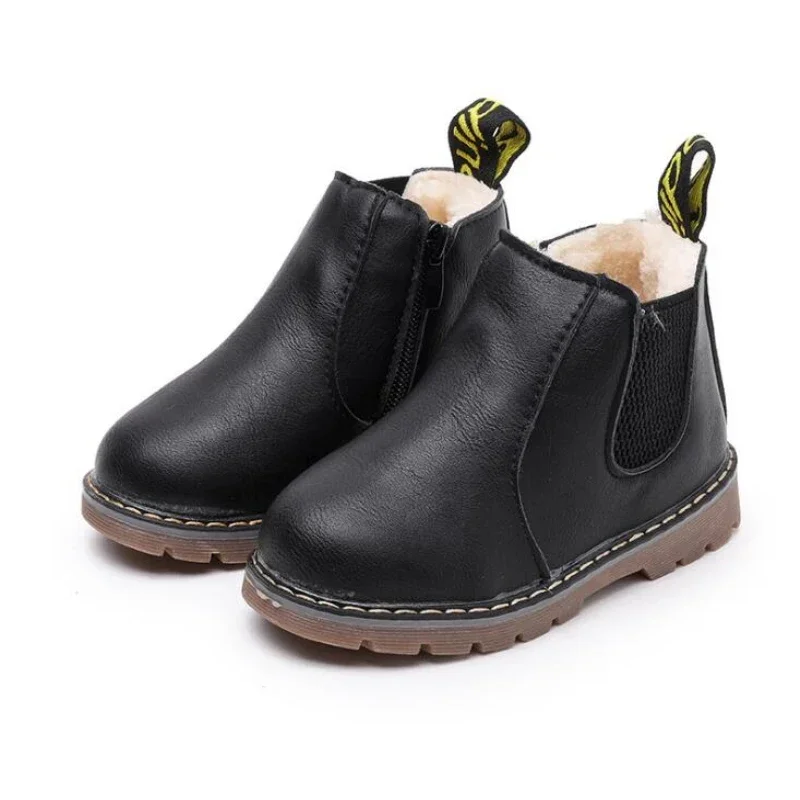 

New Winter Kids Fashion Snow Boot Shoes Waterproof Fabric Non-Slip Girl Boy Cotton Shoes Children Snow Boots Warm Outdoor Boots