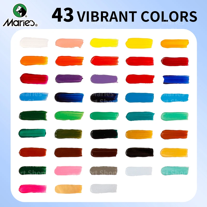 Marie's Premium Rich Pigment Acrylic Paint - 1L/33.8oz for Canvas, Glass, Stone, and Art Projects