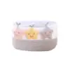 2 pieces of L+M woven basket table storage, cosmetics storage box, storage basket, bedside key table storage basket 3