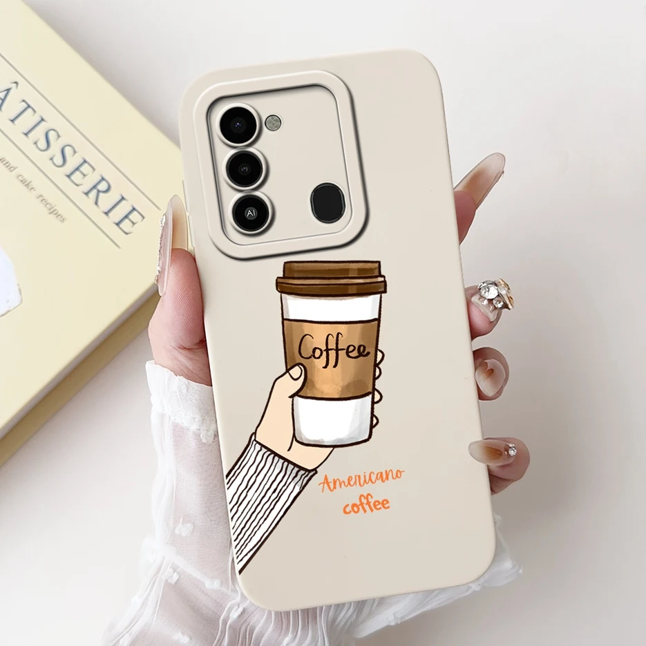 Luxury Candy Painted Soft TPU Phone Case for Tecno Spark 8C and Spark Go 2022