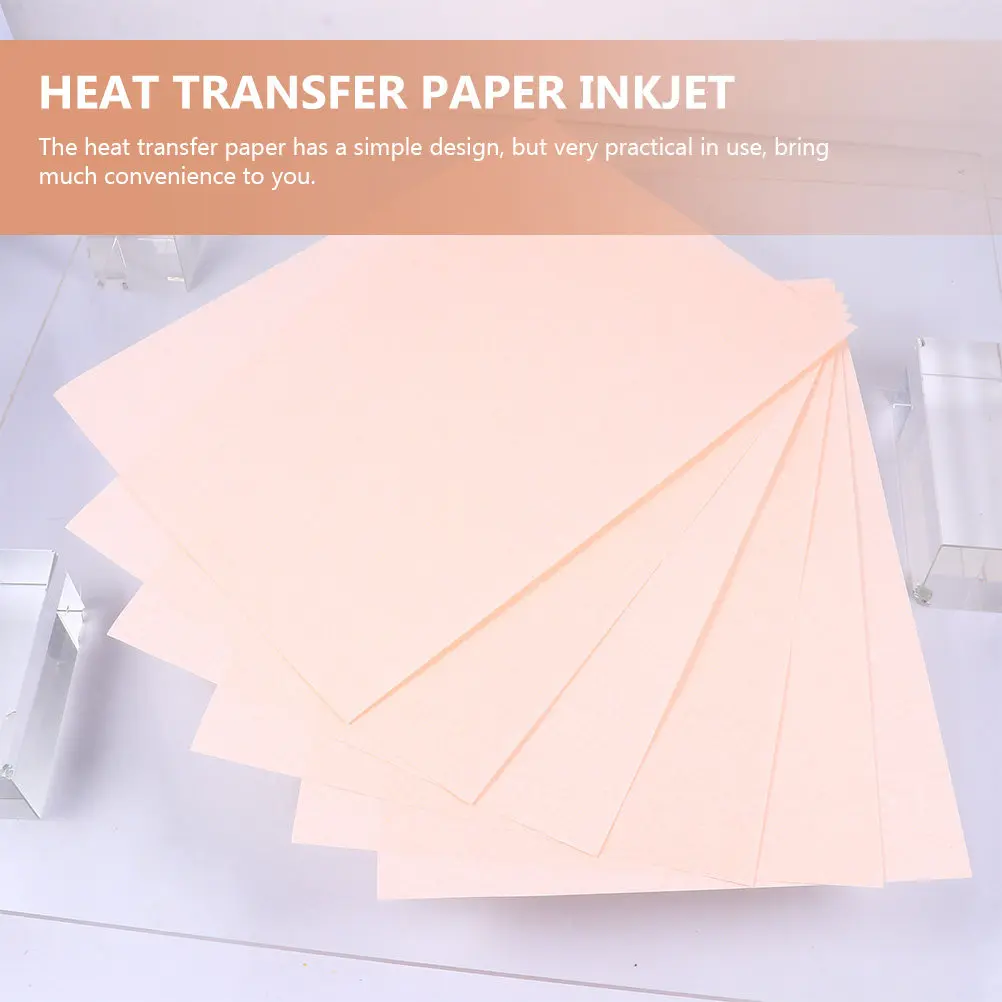 30Pcs A4 열전사 용지 잉크젯 호환 철제 전사 재료 의류 직물 DIY 프로젝트 티셔츠 인쇄
