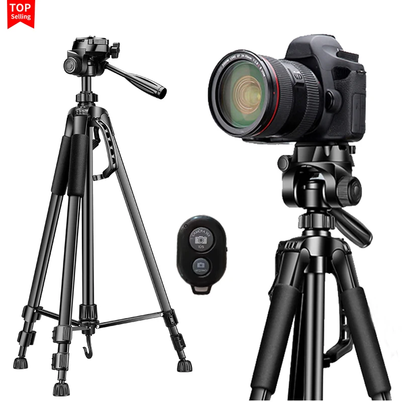 Professional Tripod For Camera Mobile Phone With Ring Light Bluetooth Holder Cameras Photography