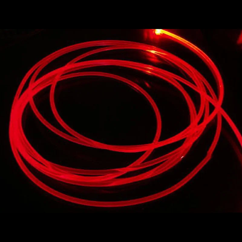 Fiber Optic Cable Side Glow 1.5/2/3/4mm Diameter for Car LED Lights Ceiling Lighting Party Light Decoration