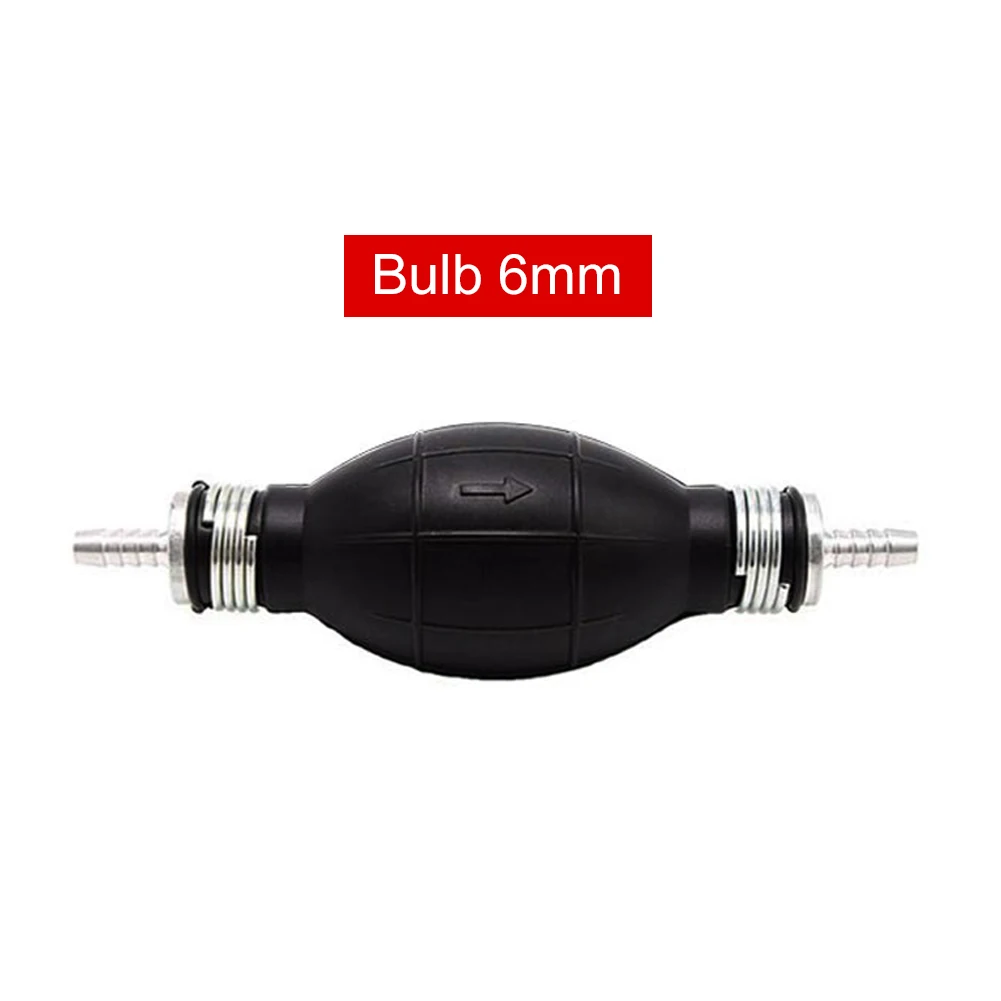 6/8/10/12mm Universal Fuel Pump Rubber Manual Liquid Oil Transfer Pump Petrol Diesel Hand Primer Bulb for Car Marine Outboard