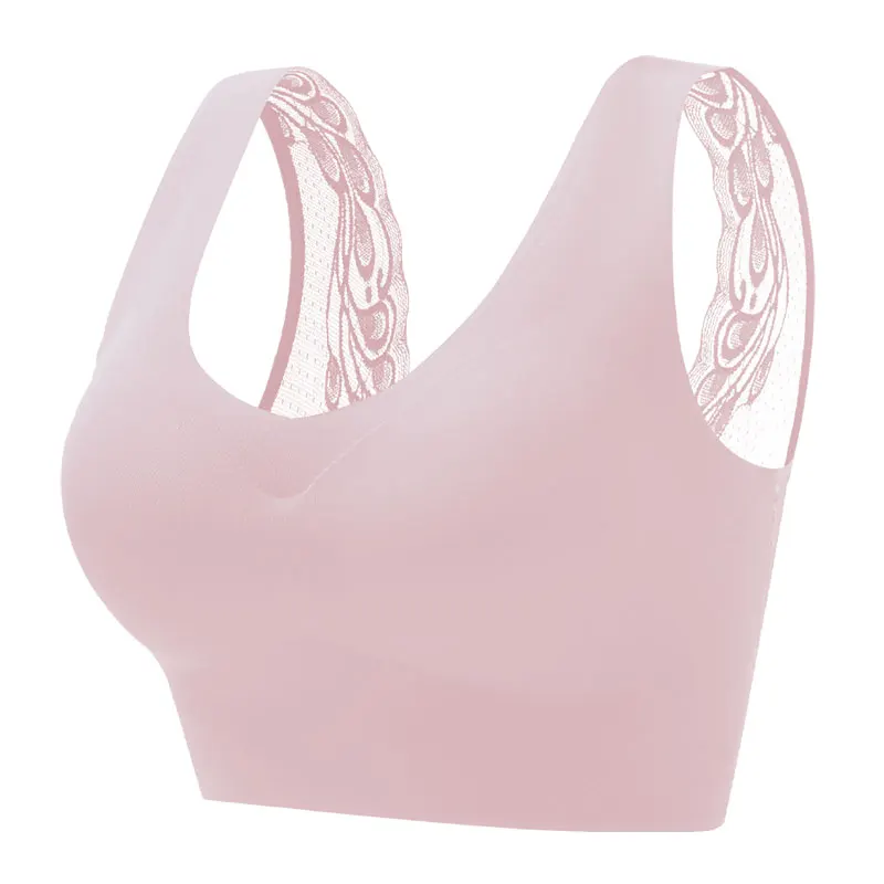 Sports Bra Backless Seamless Bralette Lace Women Bras Top Sexy Underwear  Wirefree Brassiere Cross Straps Female Sleepwears