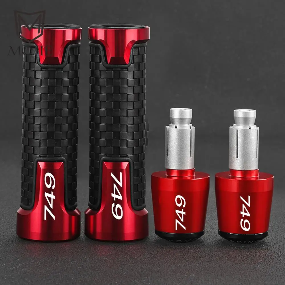 

For Ducati 749 749S 749R S/R 2003-2023 2022 2021 2020 2019 18 Motorcycle Handlebar Grip Ends Weights Anti Vibration Silder Plug