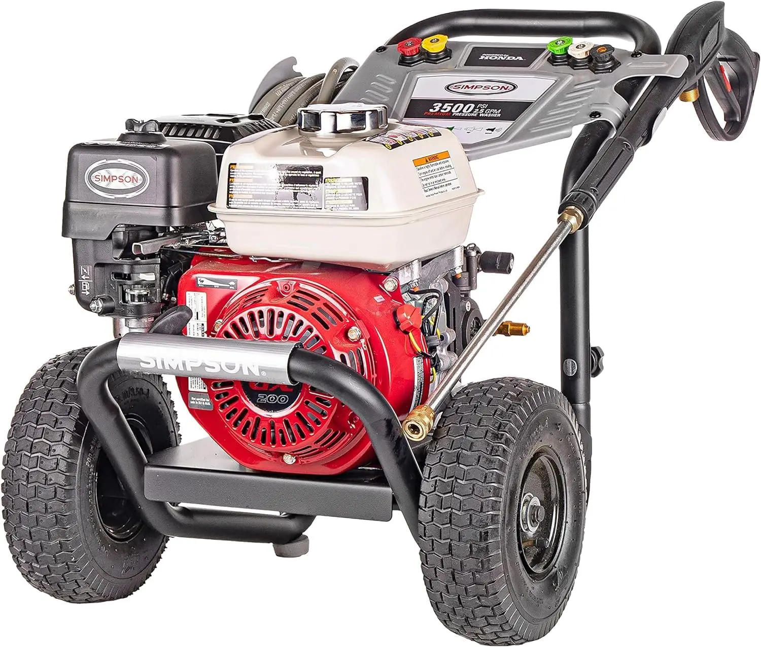 3500 PSI 2.5 GPM Honda GX200 AAA AX300 Axial cam pump Cold water Gas pressure washer PS61002-S