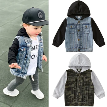 Kids Denim Hooded Jacket 1