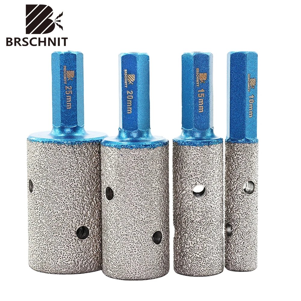 

BRSCHNITT-Diamond Milling Bits, Enlarging Ceramic for Tile, Marble, Porcelain Tile Tool, Dia10, 15, 20, 25mm, 1Pc