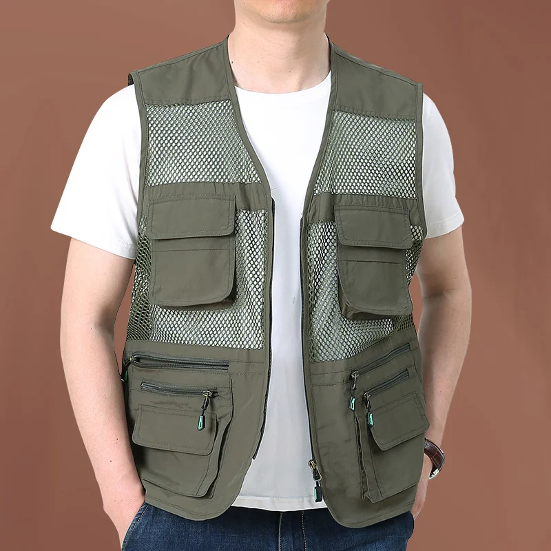 Cool Vest Pocket Large Size Outerwear & Coats Vests of Men Sweatshirts Camping Men's Clothing Waterproof Tactical