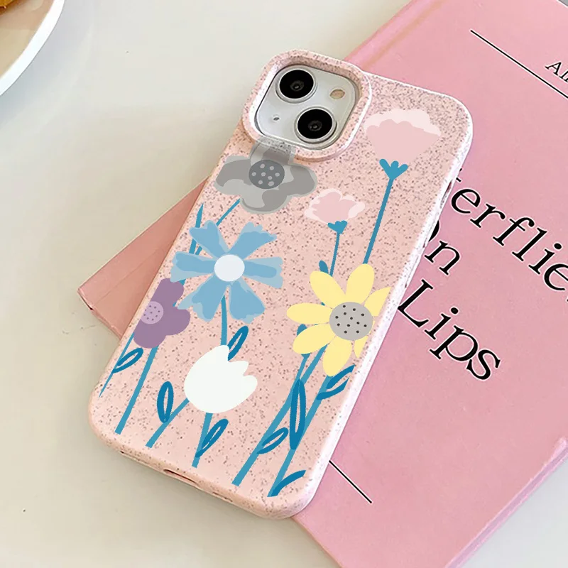 thumbnail image 1 of Para iPhone 15 Pro Max Funda iPhone 11 16 12 13 14 Pro Max 7 8 Plus SE 2022 SE2020 XR XS Max Fundas Lindas Flores Pequeñas Funda, 1 of 5