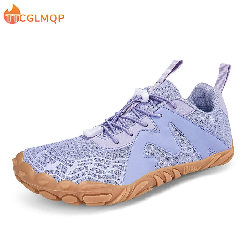 Summer Men's Wide Minimalist Barefoot Breathable Mesh Men Wide-toed Shoes Flats Soft Zero Drop Sole Wider Toe Sneakes Large Size 6