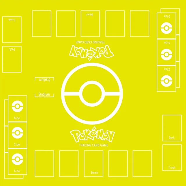 2 Player Pokemon Card Trainer Playmat Pokemon Trading Card Game Playmat