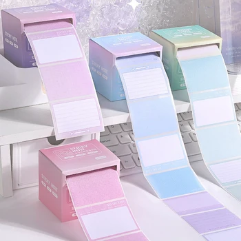 256 pcs/box Pull-type Post-It Note Paper Students Fully Adhesive Index Label Stickers Notes School Office Supplies Stationery 1