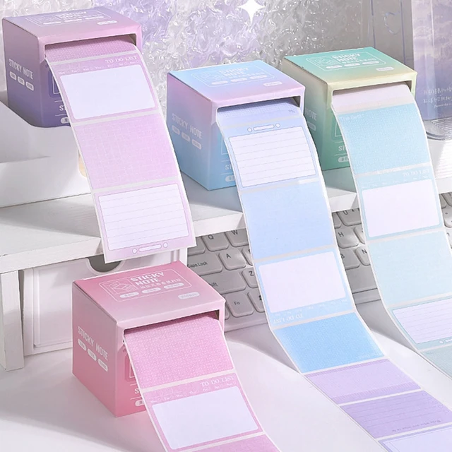 256 pcs/box Pull-type Post-It Note Paper Students Fully Adhesive Index Label Stickers Notes School Office Supplies Stationery 1