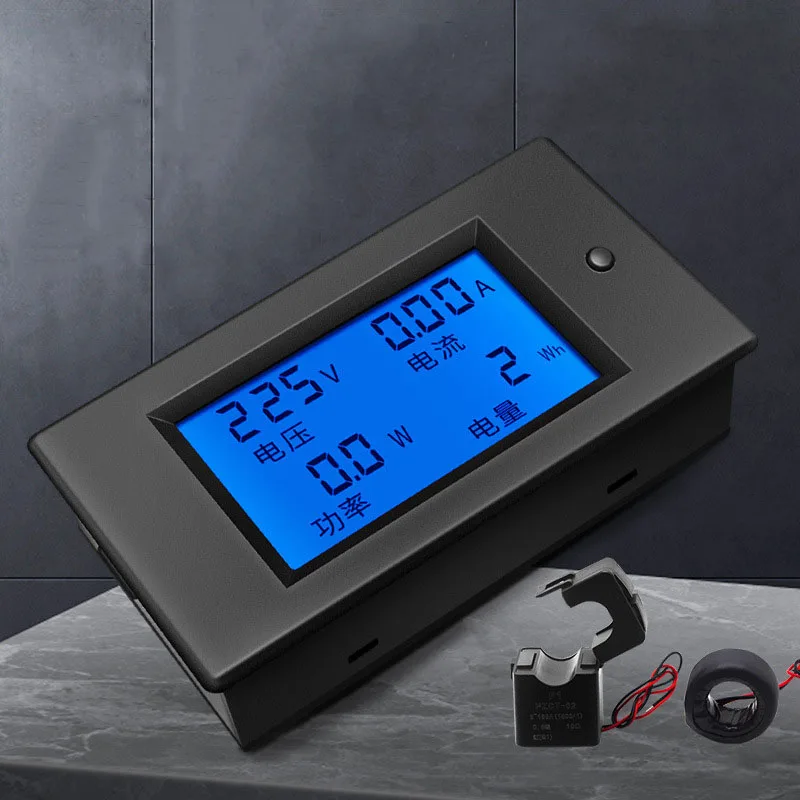 

Цифровой амперметр U50, ваттметр с ЖК дисплеем, измеритель мощности и энергии, максимальный амперметр, фонарь, вольтметр, амперметр, 80-260 В переменного тока, а