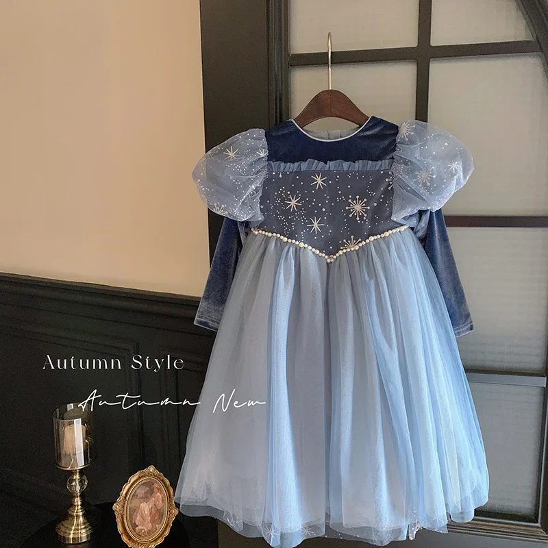 Girls Knitted Dress Children Clothes Slim Princess main image 0