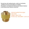 Adaptor Canister Gas Convertor 1"-20 UNF Adapter Lindal Valve Canister to 7/16"-28UNF Propane Tank Welding Torch MAPP Gas Cans 6