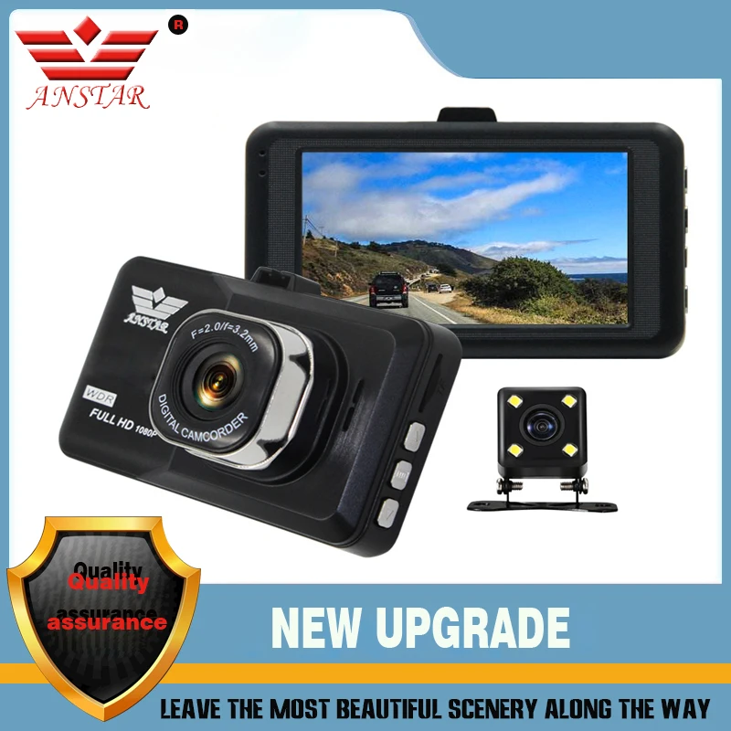 

ANSTAR HD 1080p 3 'Автомобильный видеорегистратор Камера с двойным объективом видеорегистратор Автомобильная камера видеорегистратор Автомобильные видеорегистраторы видеорегистратор автомобильный монитор