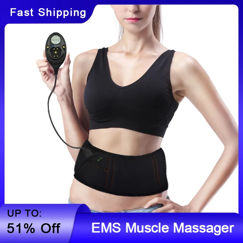 

Electric Abdominal Muscle Stimulation Arm Leg Fitness EMS Massager Slimming Belt Fat Burning Body Shaping Massage Equipment