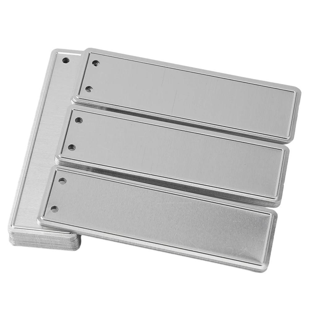 50 Stück Aluminium-Pflanzenetiketten, doppelseitige Metalletiketten, Baum-ID-Tag, wasserdichter Eisendraht, Gartenbedarf, Pflanzenmarkierungen, Etiketten – Detail 8