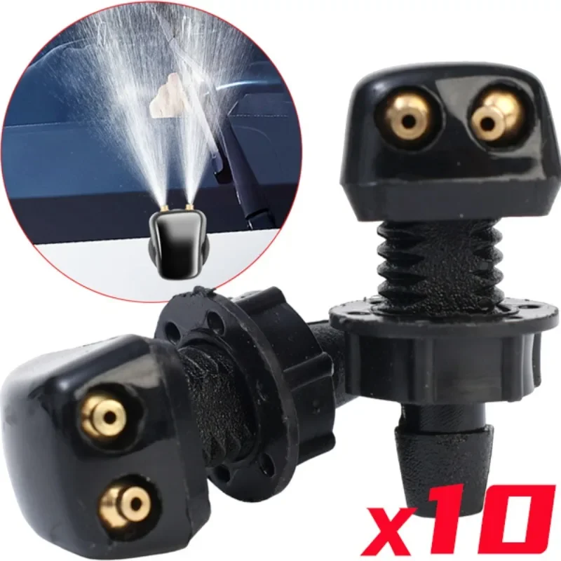 10-2Pcs-Car-Windshield-Wiper-Washer-Spray-Nozzle-Car-Dual-Holes ...