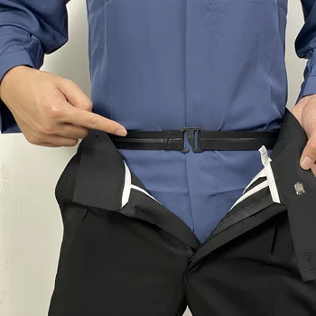 Men'S Knit Fabric Shirt Stays, Adjustable Elastic Non-Slip Polyester Belts for Formal Shirts, Ideal for Weddings,Groomsmen Gifts 1