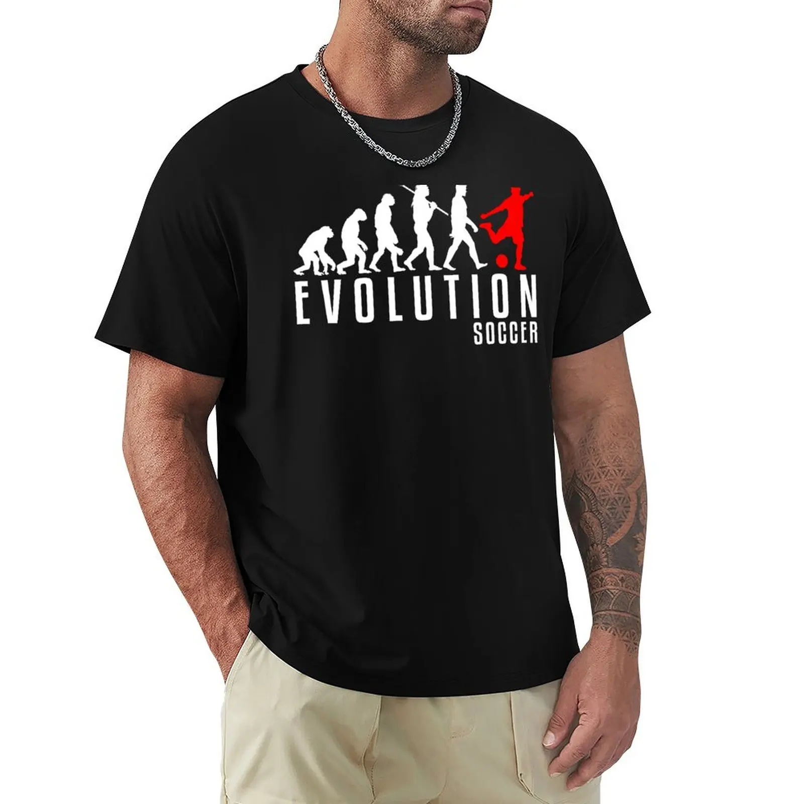 

Soccer Evolution T-Shirt quick drying hippie clothes Men's t-shirt