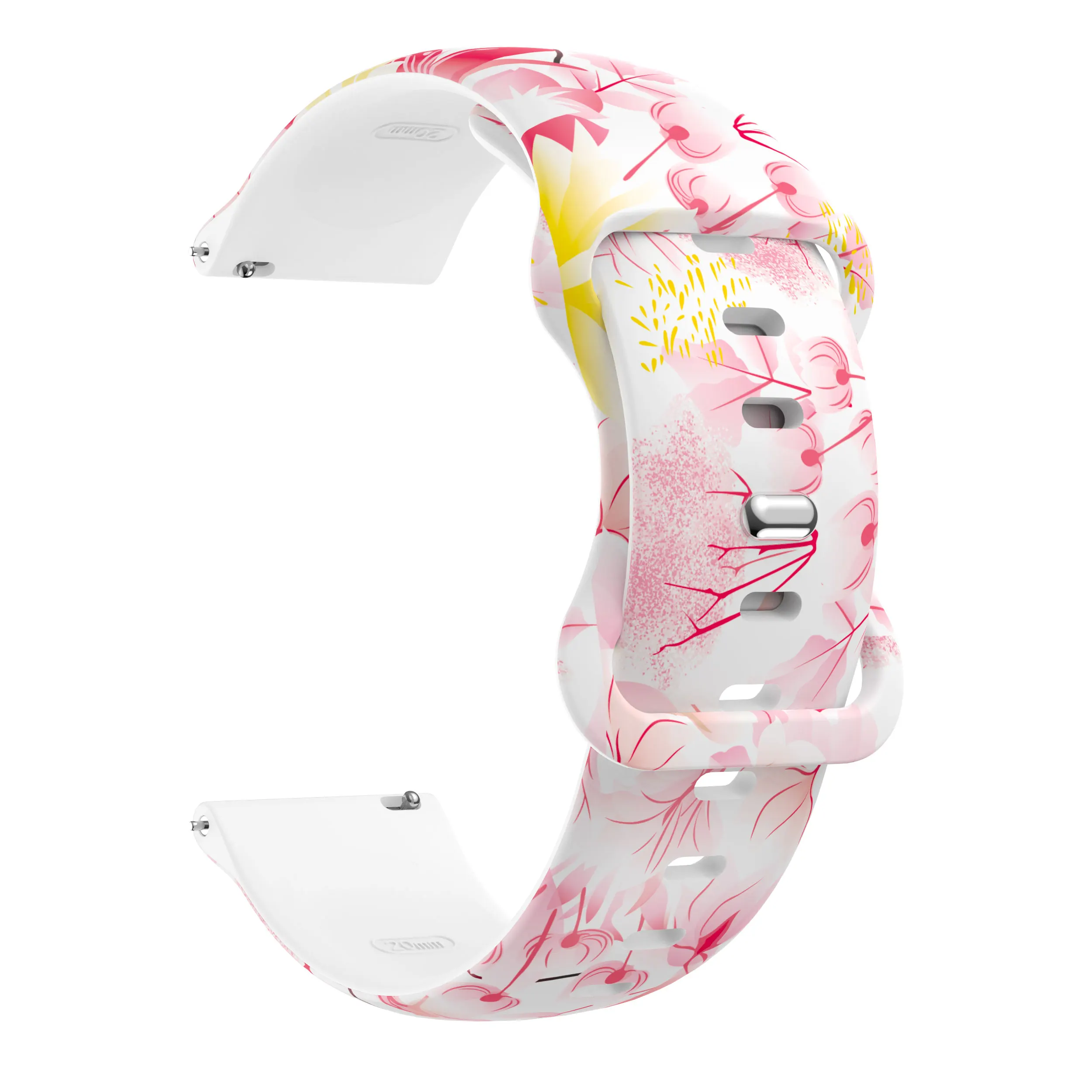 Colorful 20mm Silicone Printed Strap - Premium Replacement Wristband