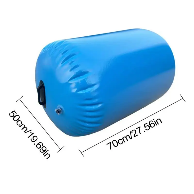 Gymnastics Tumbling Barrel Inflatable Tumbling Air Barrel Roller Inflatable Tumbler Roller Back-Bend Trainer with Air Pump for