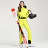 Gsou Snow Winter Women Jumpsuit One Piece Ski Suit Thermal Thicken Waterproof Windproof Outdoor Sport Wear Snowboard Mountain 2