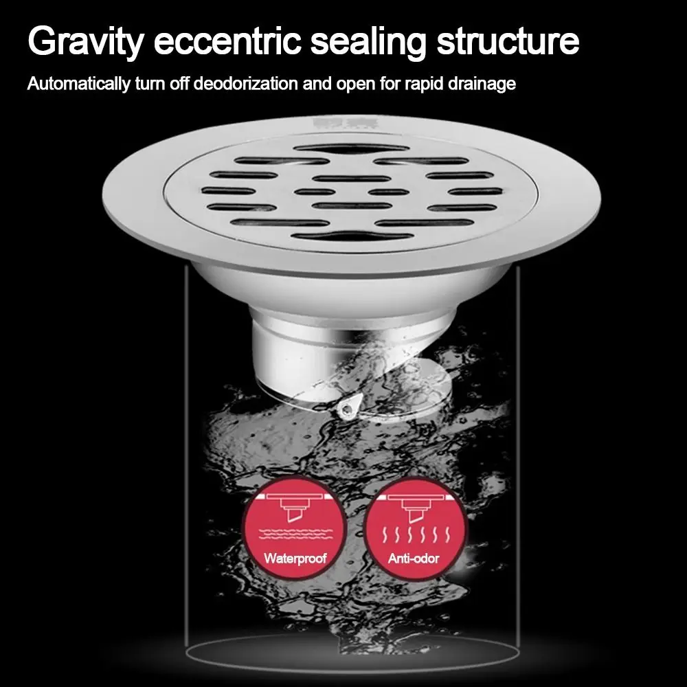 10/12cm Stainless Steel Floor Drains Washing Machine Dual-purpose Square Sink Strainer Cover Bathroom Sewer Dectable Drainer floor sink strainer floor drain drain strainer floor drain filter drain filter