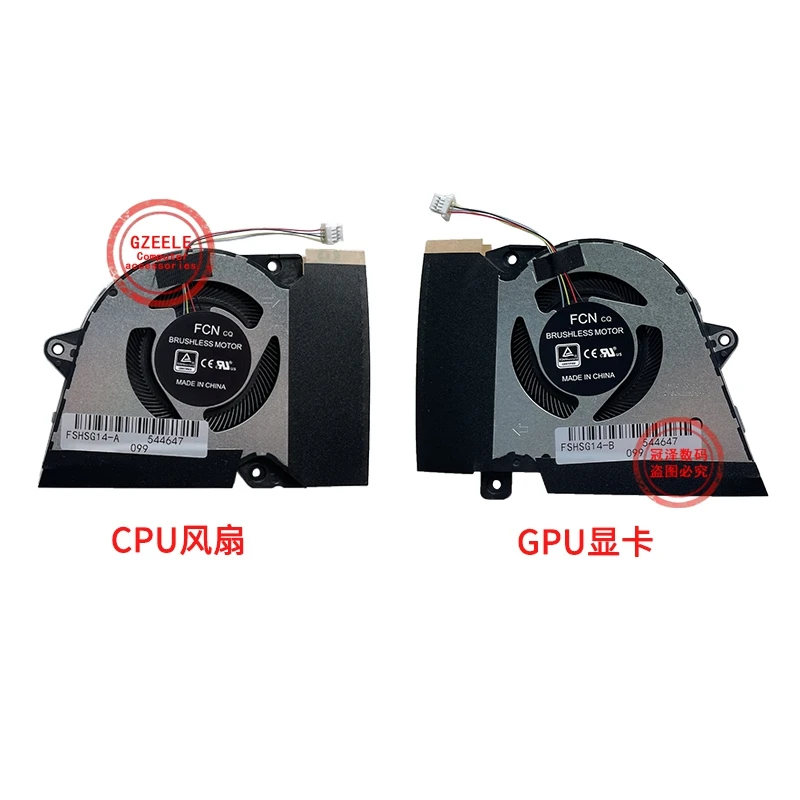 Gpu Cpu Ventiladores de Refrigeração para Asus Rog Zephyrus G14 Ga401 Ga401i Ga401iv Ga401iu Novo
