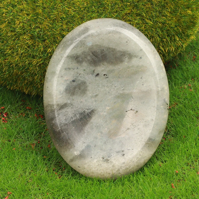 Jade Chakra Healing Palm Stone – Natural Crystal Quartz Worry Stone for Home Decor and Wellness