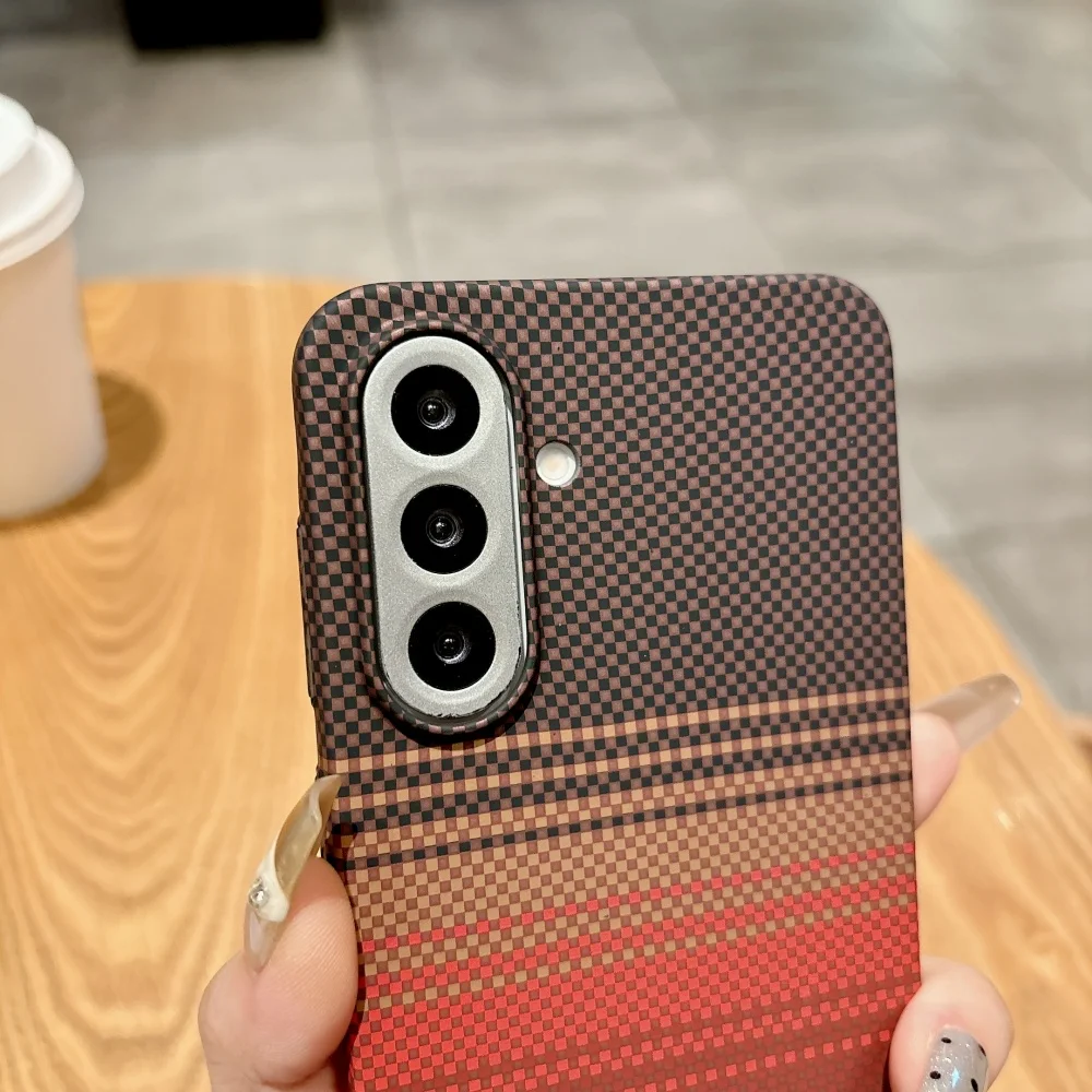 Ultrathin Frosted Kevlar Carbon Fiber Phone Case with MagSafe Compatibility