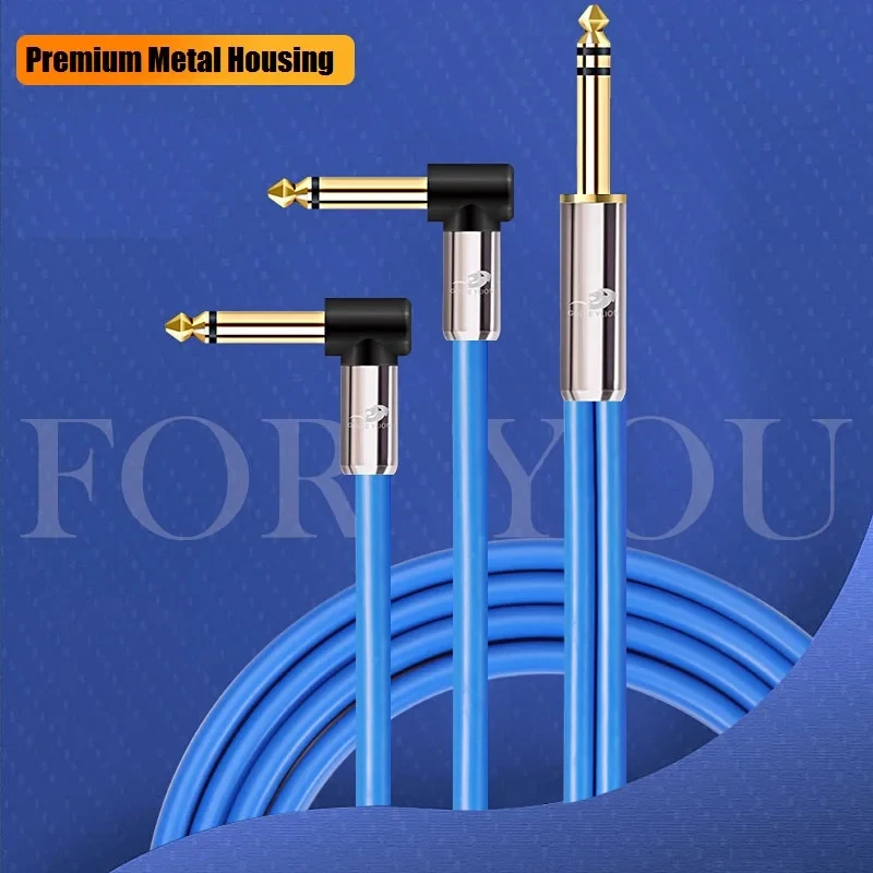 Stereo 1/4 Zoll TRS auf Dual TS Y-Splitter-Kabel 6,35 mm Klinke Stecker auf 2x Mono für Verstärker, Mixer, Lautsprecher, Soundkarte – abgeschirmt – Detail 1