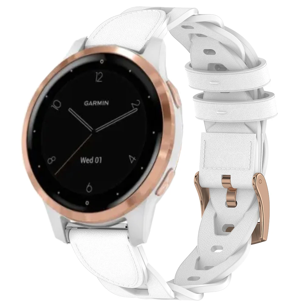 Sporty 18mm Synthetic Leather Strap Wristband