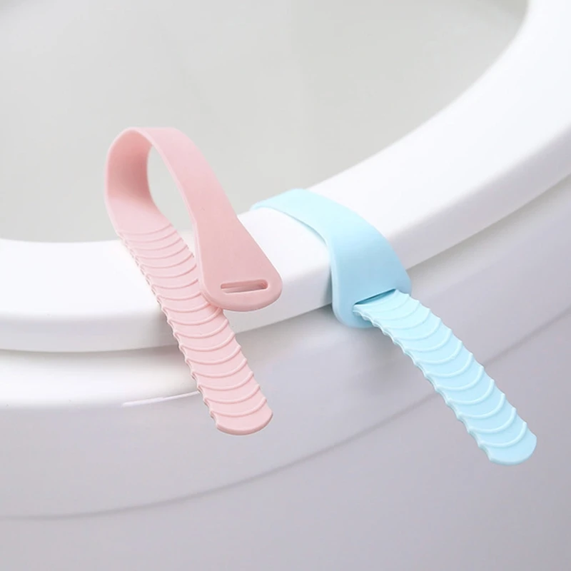 Silicone Flexible Toilet SEAT Holder Lift Tools SEAT Lifting Handle Open Tool Protect