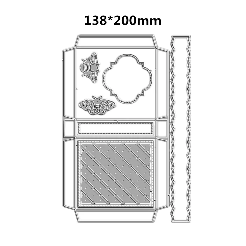 

Новинка 2021, 3D Карманный штамповочный ящик, металлические штампы для скрапбукинга, аксессуары, рельефная рамка для тиснения, ремесло, Рождество
