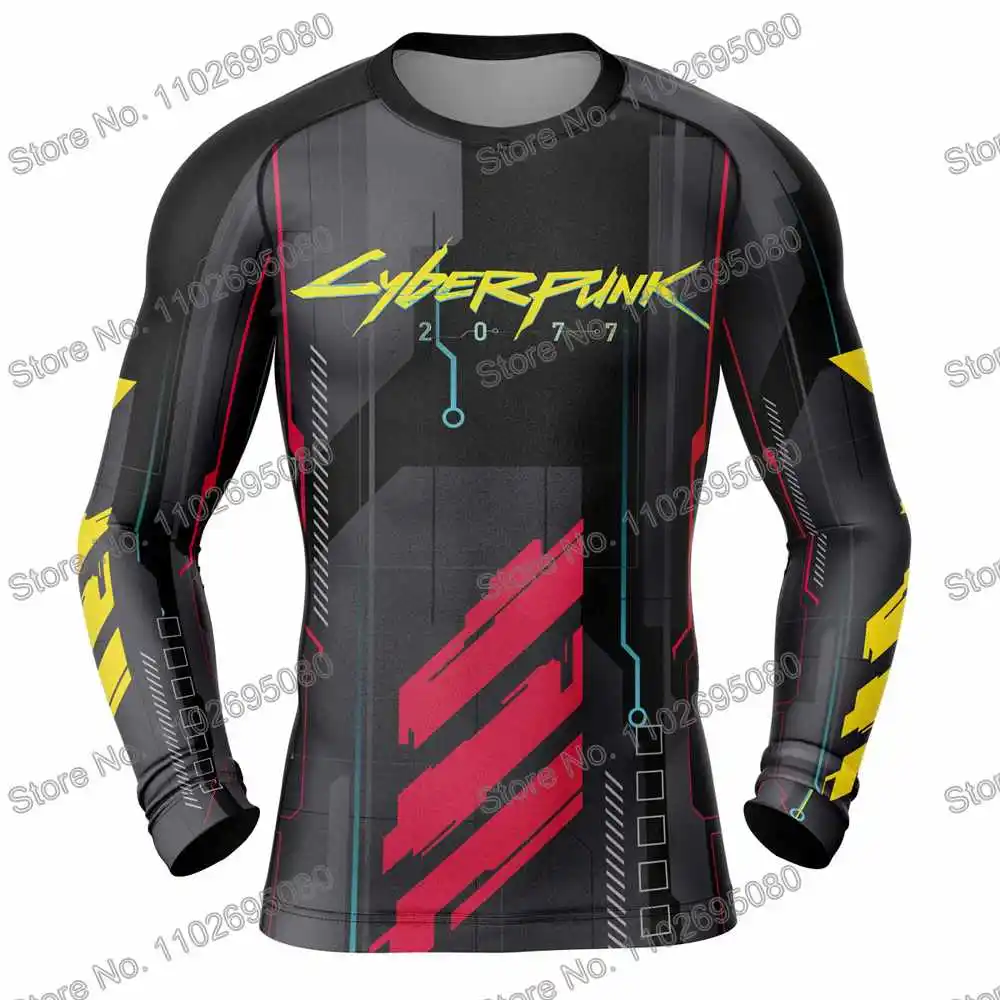 ARPG Game Diving T-Shirt Tight Long Sleeve Rash Guard BJJ MMA Swimwear Men Surf Clothing Beach Floatsuit Women GYM Tops
