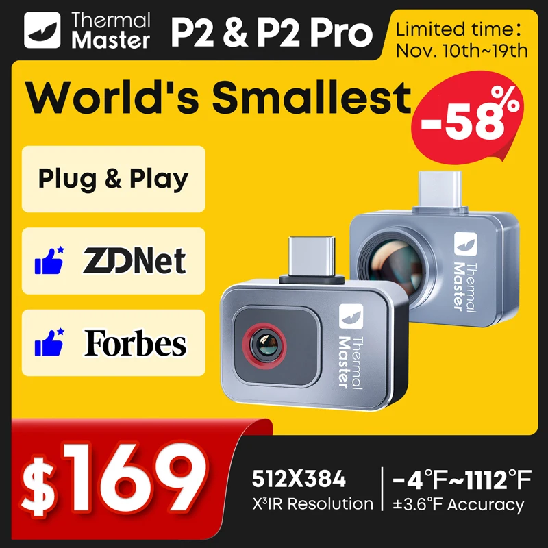 1112 ℉    P2 การวินิจฉัยรถยนต์กล้องความร้อนเครื่องซ่อมการตรวจสอบ HVAC การตรวจสอบบ้านการตรวจสอบน้ํารั่ว 1
