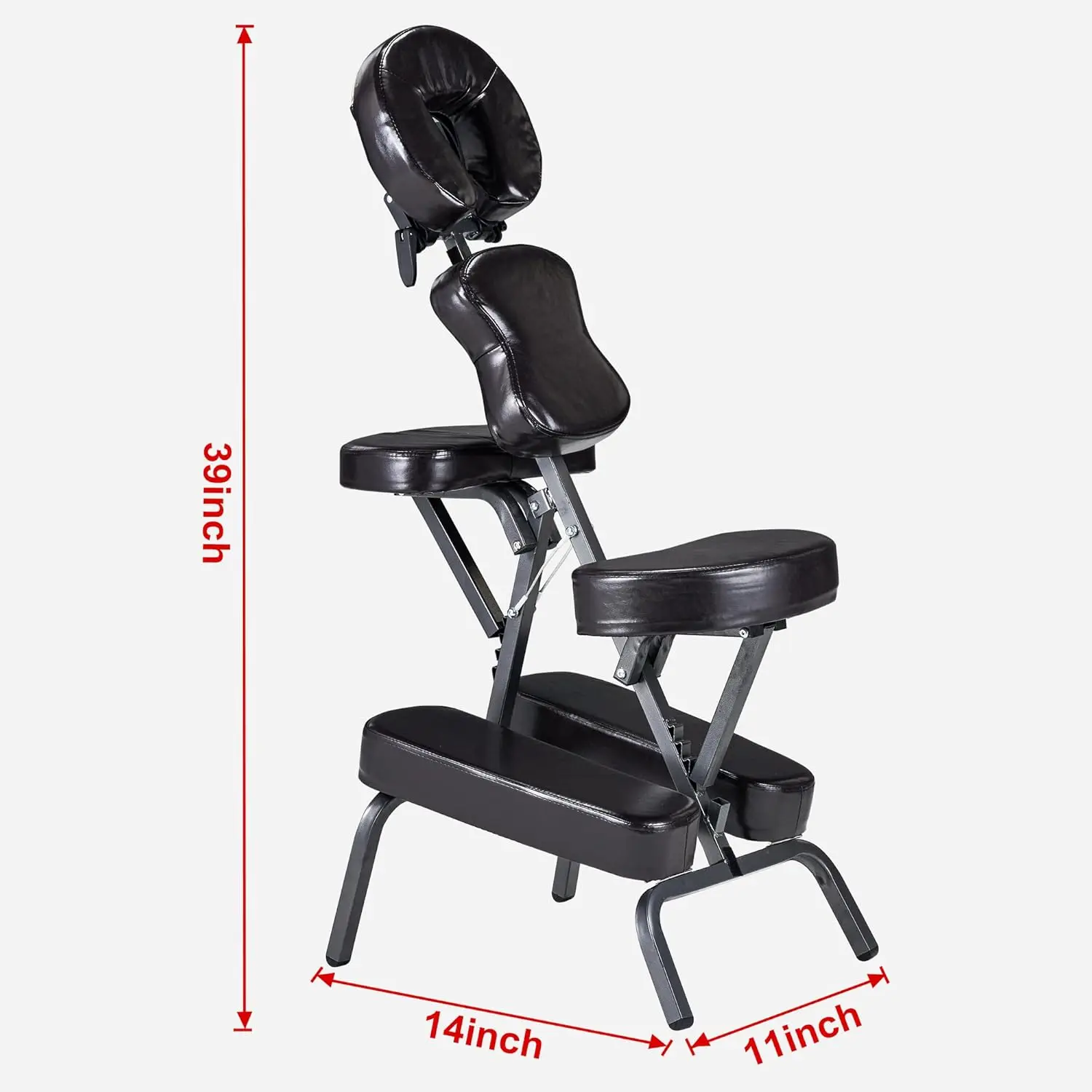 Lightweight Massage Chair with Carrying Case-Tattoo Chair Height Adjustable Folding Massage Chair Face Salon SPA