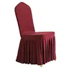 1Pcs Elastic Spandex Universal Chair Cover Skirt Cloth For Hotel Home Modern Wedding Birthday Party Event Dining Seat Decoration 5