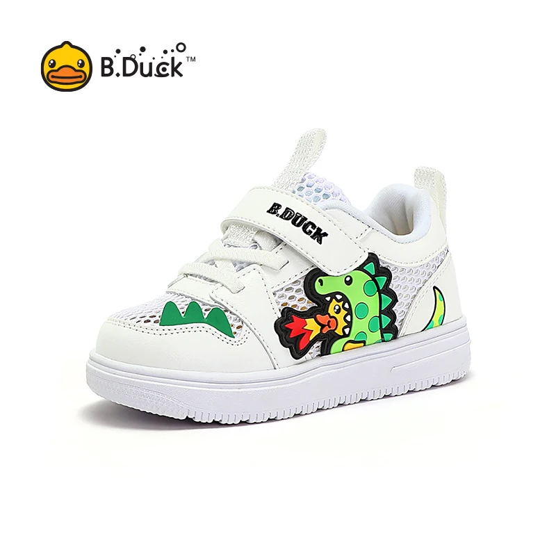 B.Duck White Casual Shoes For Boy Girl Brand Children Sneaker Kids Sports Shoes Toddler Walking Shoes Breathable Mesh Thin autumn children sneakers mesh breathable walking shoes non slip lightweight sports children s shoes high quality tenis for boys