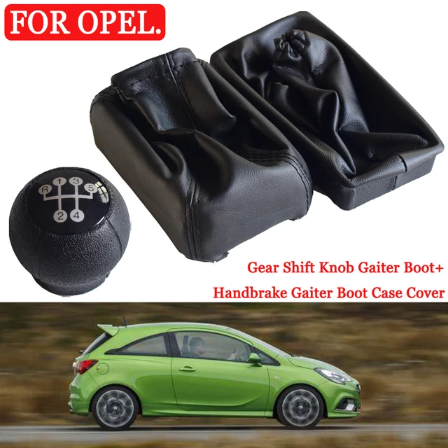 Auto Handbremse Schaltknauf Shifter Gamasche Boot Leder Abdeckung Auto  Decor Für Vauxhall/OPEL CORSA C COMBO 01-06 auto Zubehör - AliExpress