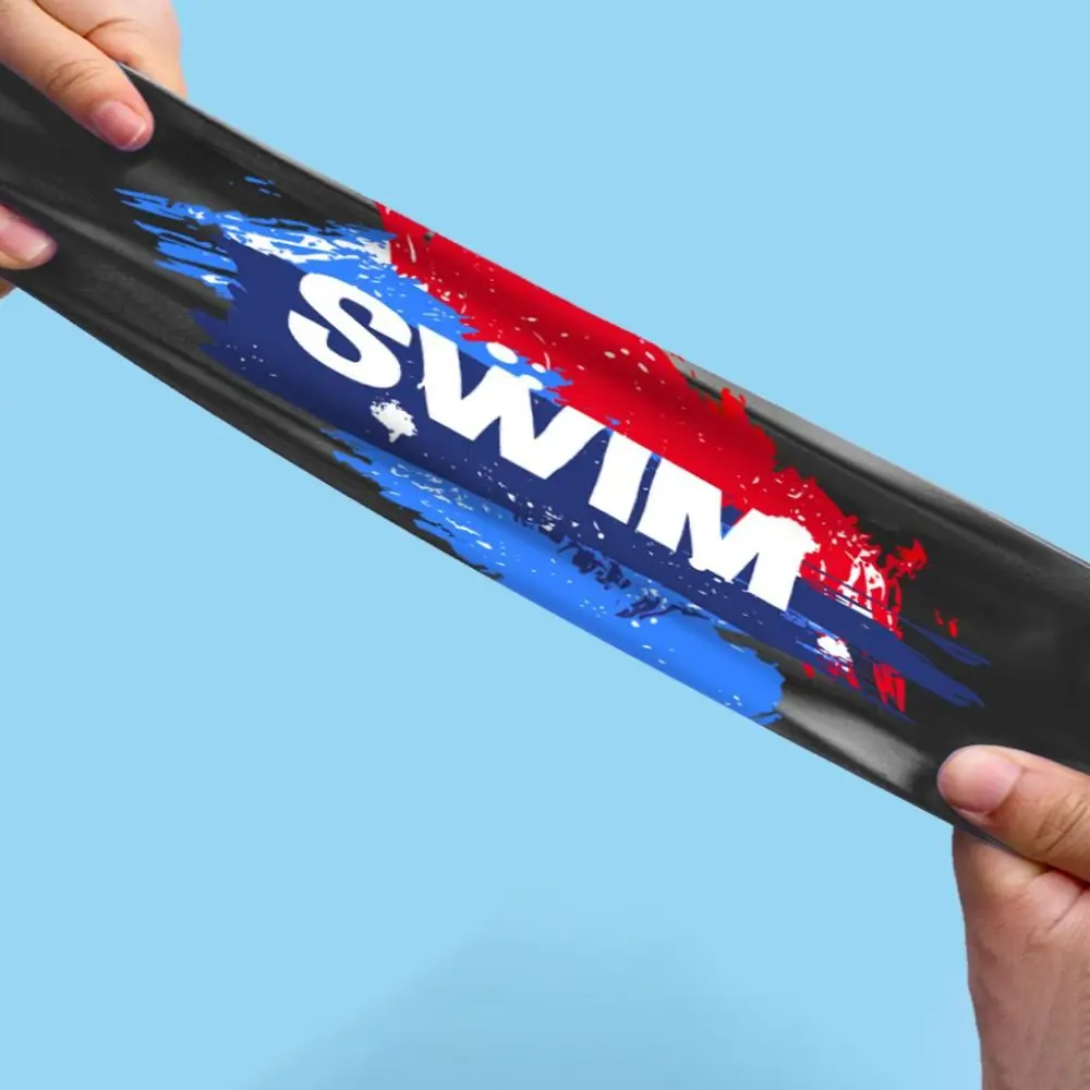 Lightweight Bathing Caps Letter Elastic Silicone Letter Swim Cap Elastic Diving Hat Silicone Swimming Hat Swimming Caps 6