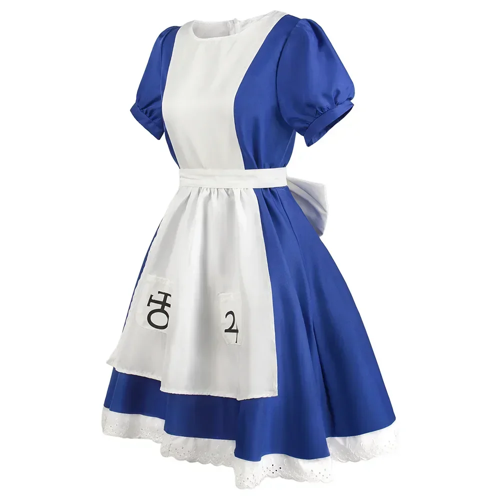 Anime Alice Madness Returns cosplay costume role dress adult women girls Lolita maid dress suit Halloween outfit uniform halloween costumes