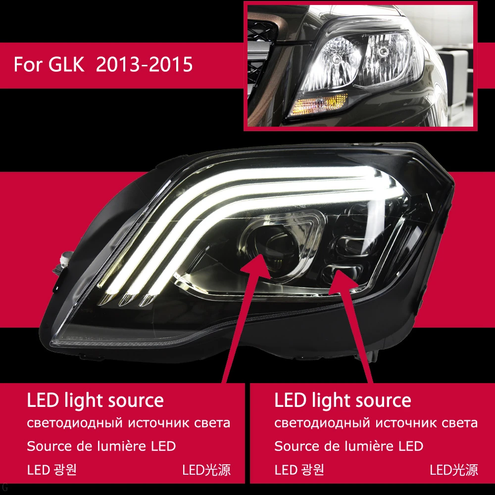 Car Styling Headlights for Benz GLK GLK200 GLK260 GLK300 LED