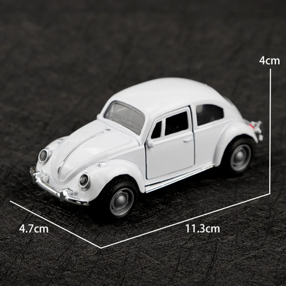 Exquisite Retro Beetle Alloy Car Toy for Decoration and Display